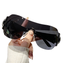 Óculos Y2K Preto Folha