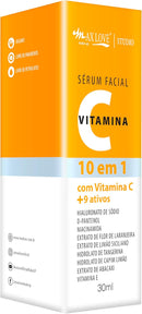 Sérum Facial Vitamina C 10 em 1 Pele Hidratada, Macia e Iluminada 30ml Max Love