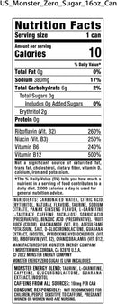 Kit 15x Monster Energy Zero Açúcar