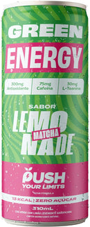 Pack 12x Green Energy Lemonade Energético Natural Antioxidante, Cafeína, L-Teanina 310ml