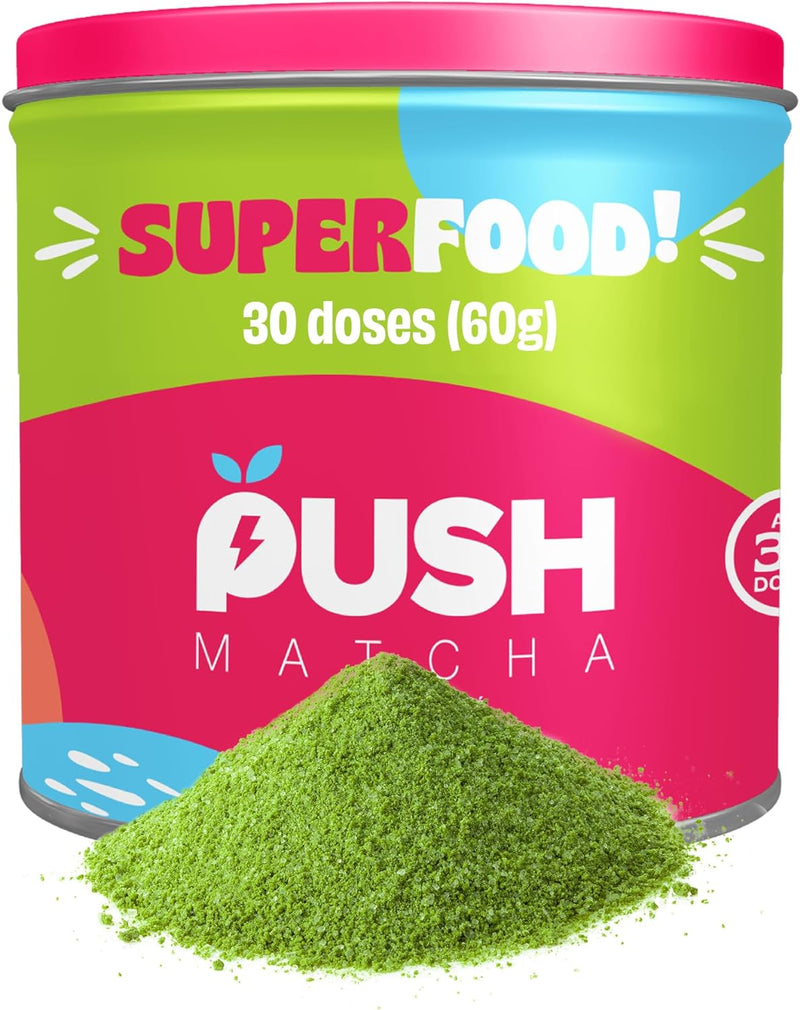 Pó de Chá Verde Matcha Premium Push Matcha 60g | Foco, Antioxidante e Energia Prolongada - Japonesa