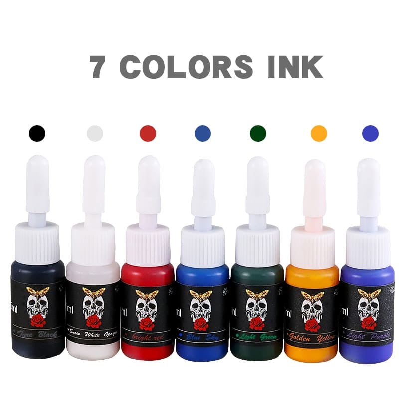 Tinta Skull Mixing Ink Natural 7 Unidades - SUPER PROMOÇÃO DE ATACADO