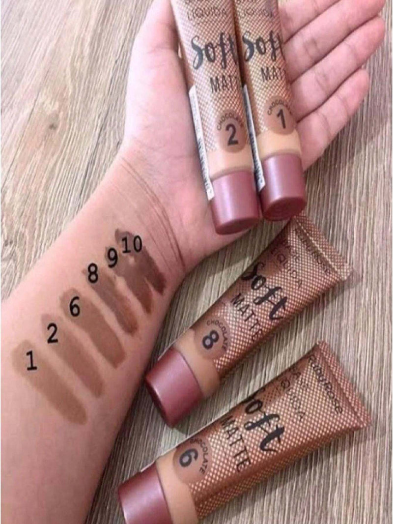 Base Soft Matte Tons Chocolate Ruby Rose