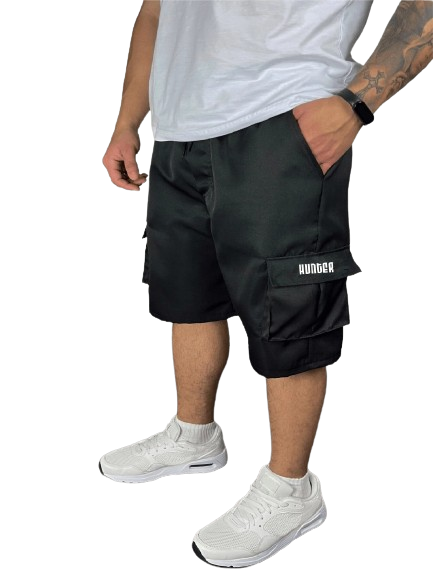 Bermuda Cargo Casual Hunter Preta