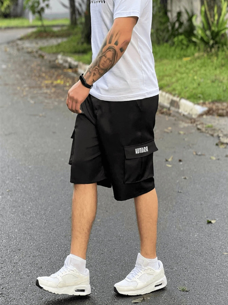 Bermuda Cargo Casual Hunter Preta