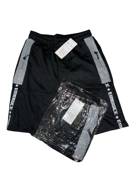 Bermuda Moletom M&F Embrace Preto