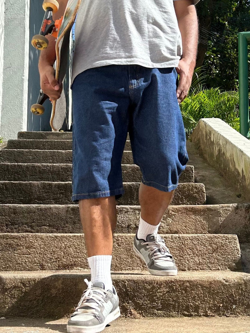 Bermuda Dazz Over Jeans  Azul