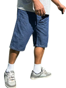 Bermuda Dazz Over Jeans  Azul