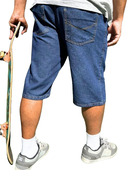 Bermuda Dazz Over Jeans  Azul