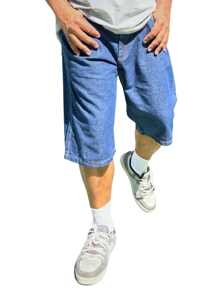 Bermuda Dazz Over Jeans  Azul