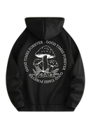 Moletom C/ Capuz Oversize Good Times Forever Preto