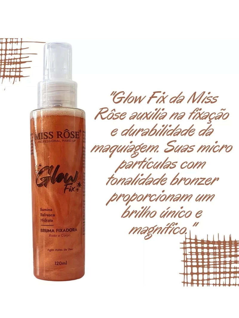 Bruma Facial Fixadora Iluminadora Miss Rose 120ml