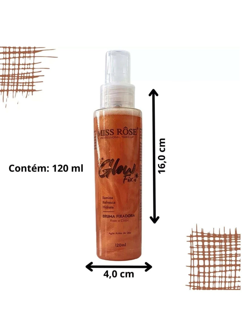 Bruma Facial Fixadora Iluminadora Miss Rose 120ml