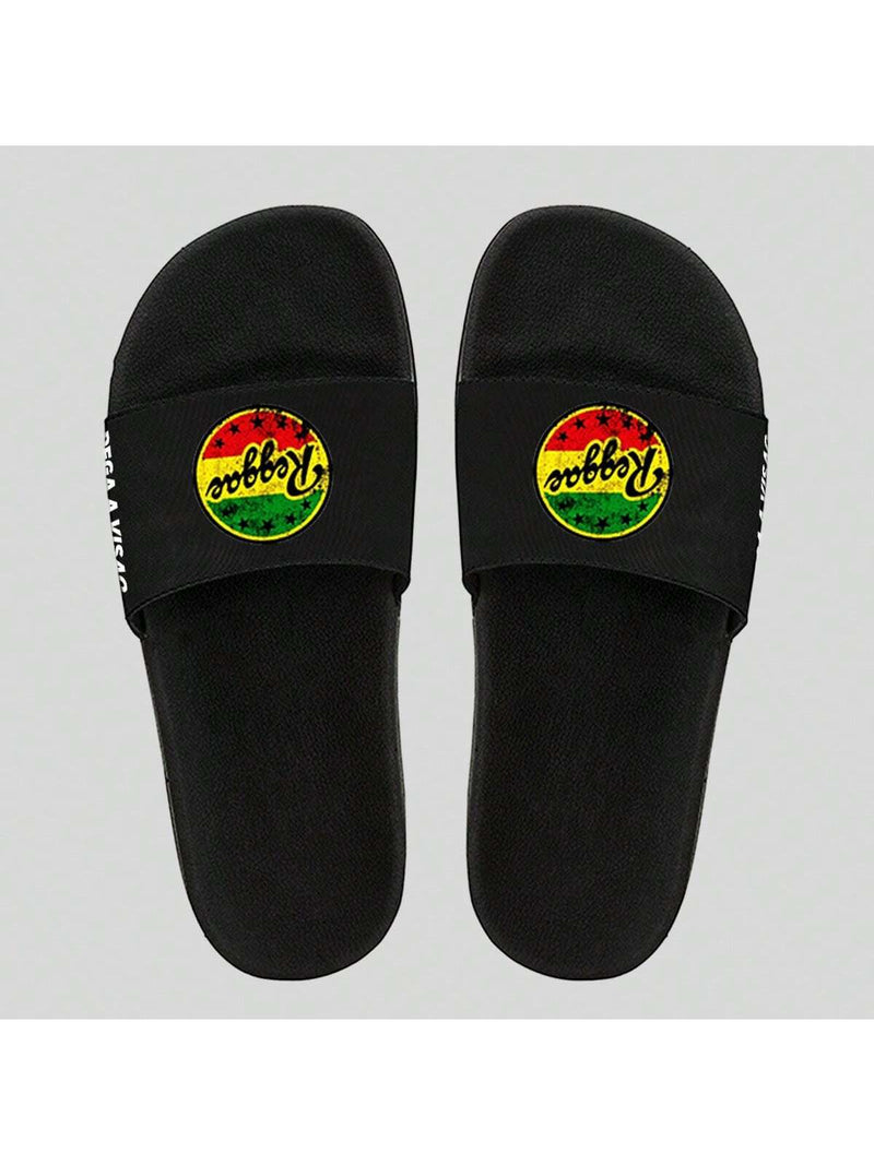Chinelo Slide Pega A Visão Reggae - Preto