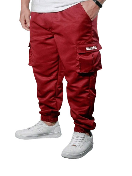 Calça Cargo Jogger Hunter Bordô