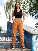 Calça Dazz Over Cargo Sarja Bege