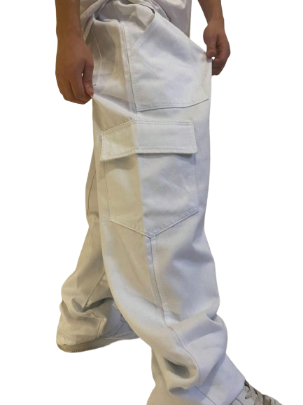Calça Cargo Aesthetic 5 Bolsos - Branco