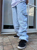 Calça Jeans Dazzling Cargo Balão Azul