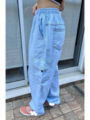 Calça Jeans Dazzling Cargo Balão Azul