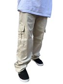 Calça Jeans Dazzling Cargo Balão Bege