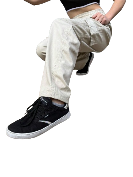 Calça Jeans Dazzling Cargo Balão Bege