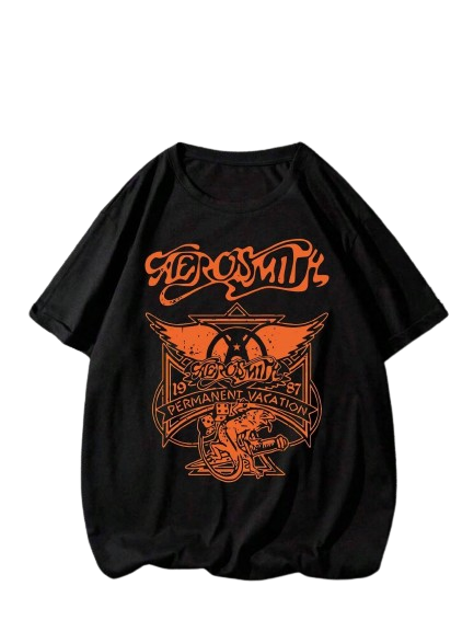 Camiseta Aerosmith Permanent Vacation - Preta