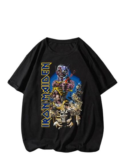 Camiseta Iron Maiden Redrock - Preta