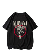 Camiseta Nirvana Old School - Preta