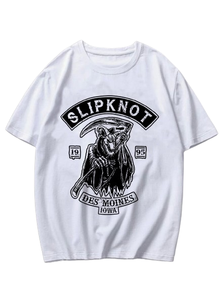 Camiseta Slipknot IOWA Des Moines - Branco