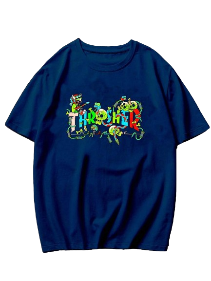 Camiseta Thrasher Magazine Skulls - Azul