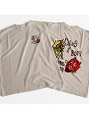 Camiseta Deus é bom e o diabo não presta - Cor Gengibre