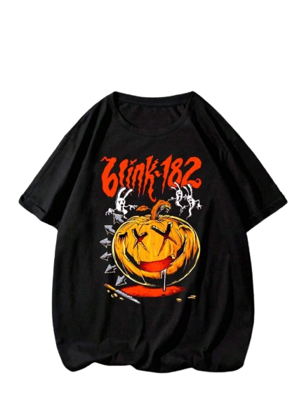 Camiseta Blink-182 Halloween - Preta