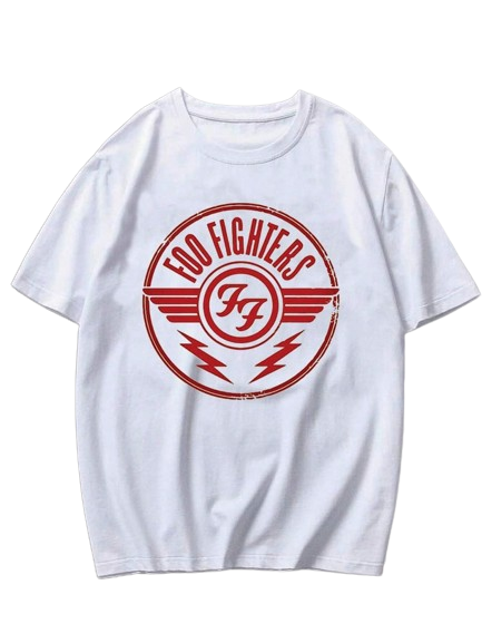 Camiseta Foo Fighters FF - Branco