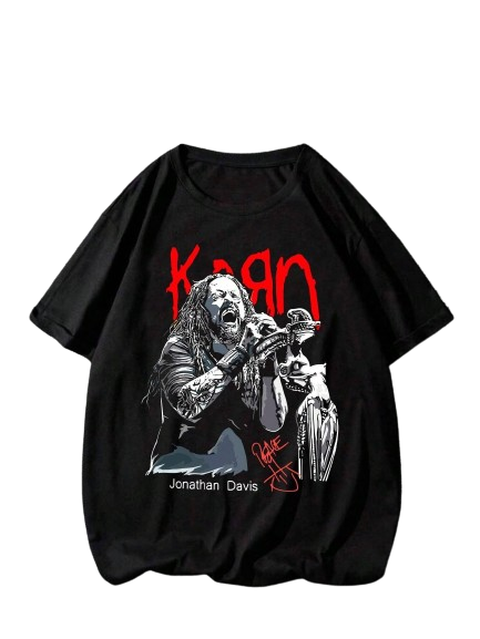 Camiseta Korn Jonathan Davis - Preta