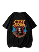 Camiseta Ozzy Osbourne Bat Circle Modificado