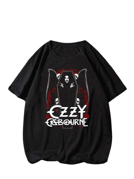 Camiseta Ozzy Osbourne Vampiro - Preta