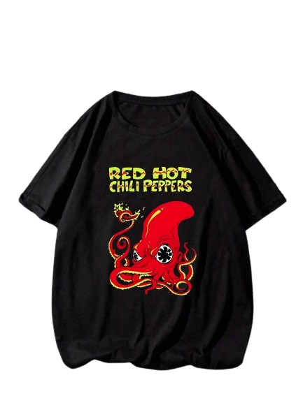 Camiseta Red Hot Chili Peppers Polvo - Preta