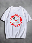Camiseta Red Hot Chili Peppers Banda - Branco