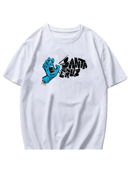 Camiseta Santa Cruz Cérebro - Branco