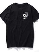 Camiseta Oversize Skull Roses - Preto