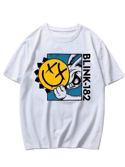 Camiseta Blink-182 Smile - Branco