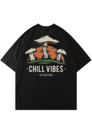 Camiseta Oversize Chill Vibes In Nature - Preto - até o G1