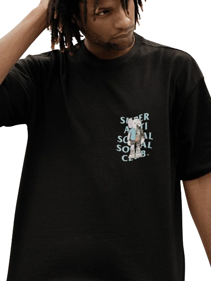 Camiseta Anti Social Club Clow - Preto