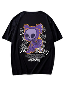 Camiseta Oversize Esqueleto - Preto - P ao G3