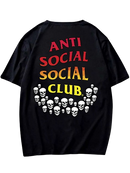 Camiseta Anti Social Club Goth Skull