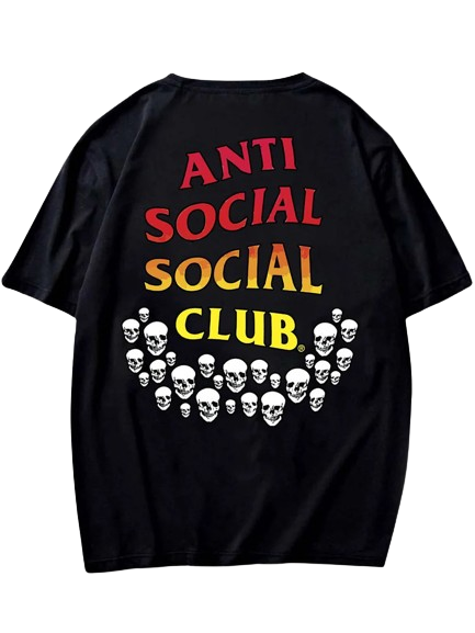 Camiseta Anti Social Club Goth Skull