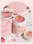 Hidratante Labial em Pote Pêssego Não-gorduroso, Reduz Linhas Finas