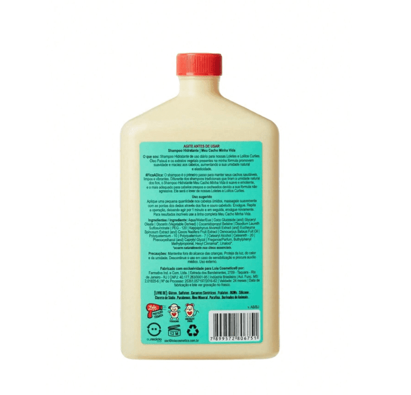 Shampoo Hidratante Meu Cacho Minha Vida 500ml