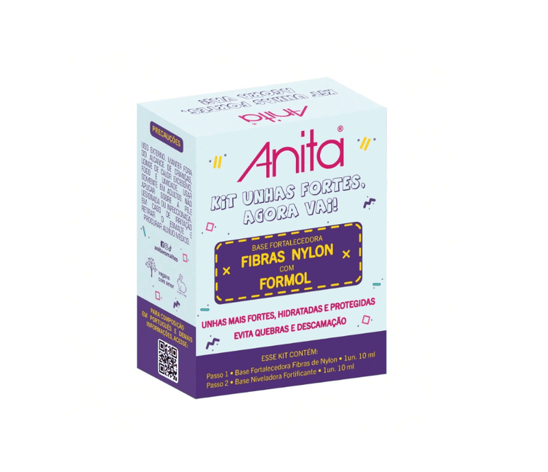 Kit 2x Unhas Fortes Agora vai! Anita Esmaltes de Tratamento