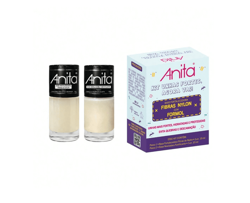 Kit 2x Unhas Fortes Agora vai! Anita Esmaltes de Tratamento